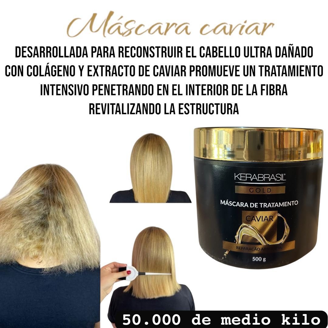 MASCARA CAPILAR KERABRASIL CAVIAR DE 500GR