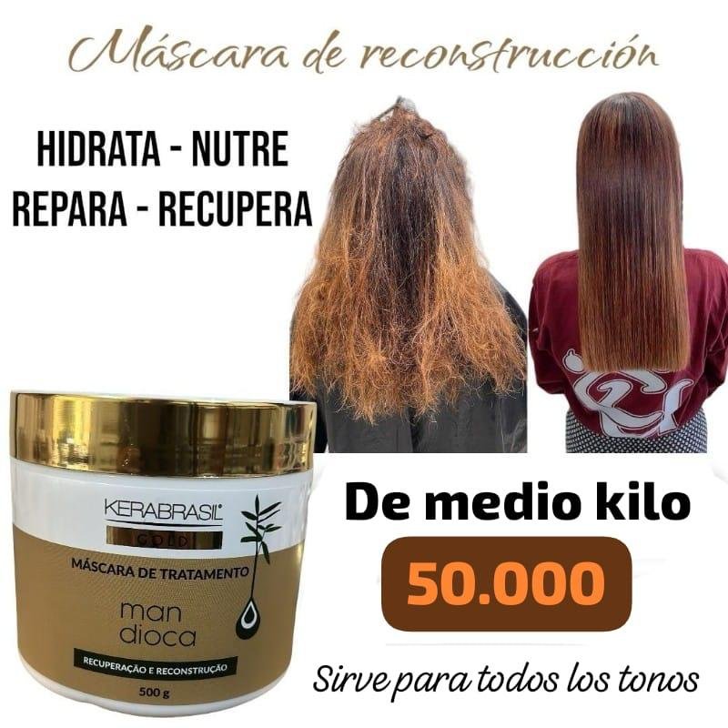 MASCARA CAPILAR KERABRASIL MANDIOCA DE MEDIO KILO