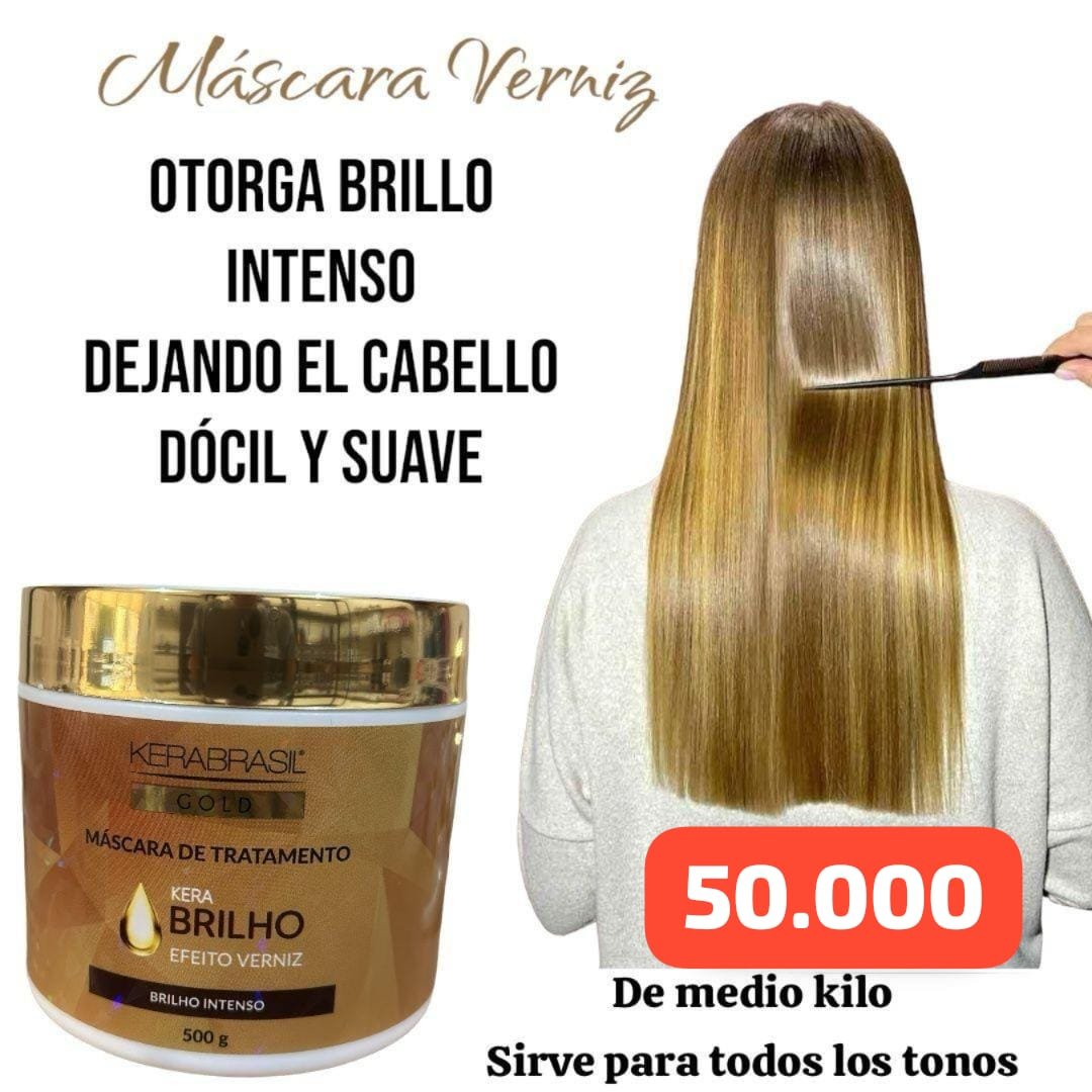 MASCARA CAPILAR KERABRASIL VERNIZ DE 500GR