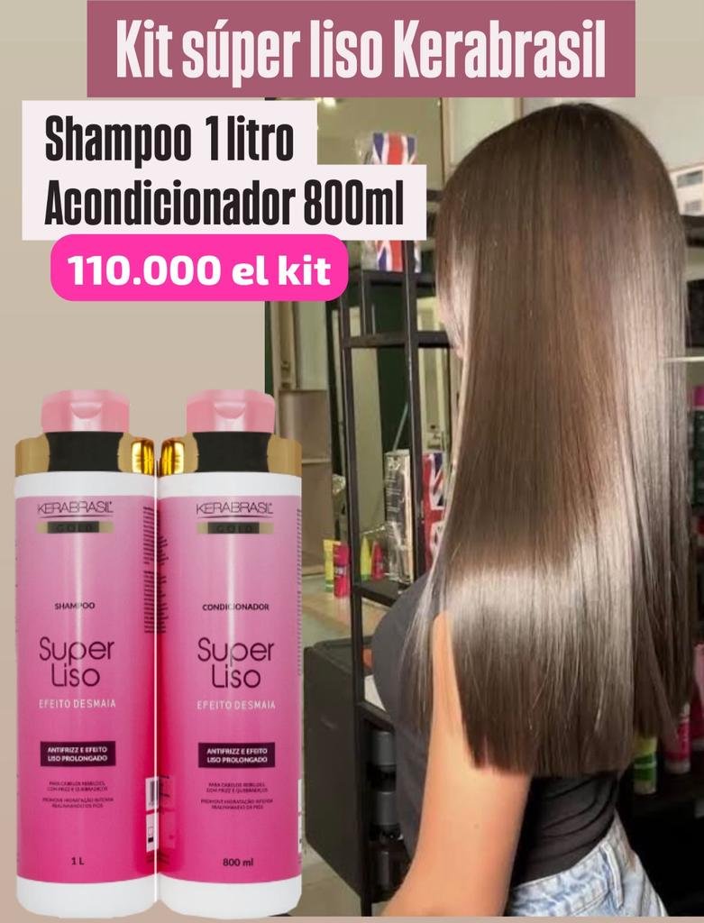KIT SUPER LISO KERABRASIL DE 1 LITRO