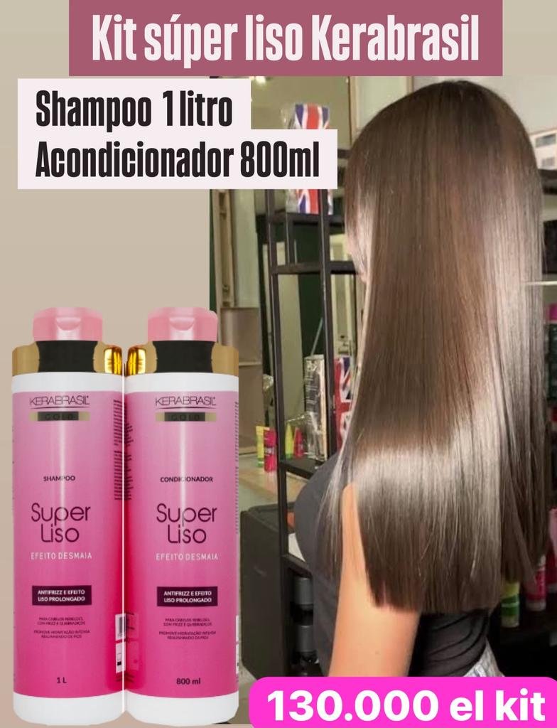 KIT SUPER LISO KERABRASIL DE 1 LITRO
