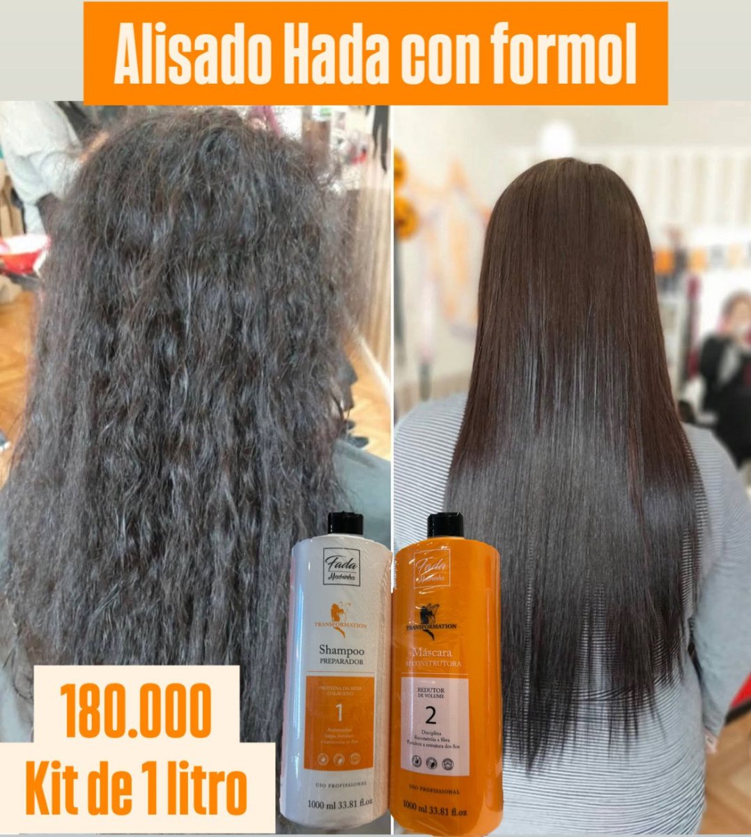 KIT ALISADO HADA NARANJA CON FORMOL 1 LITRO
