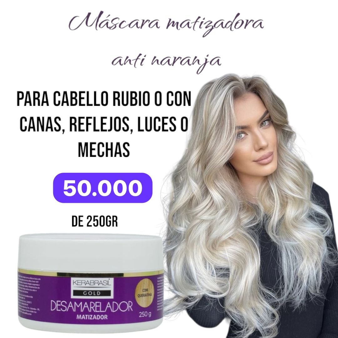 mascara matizadora de 250gr. Kerabrasil Antinaranja