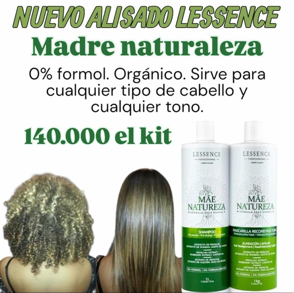 KIT ALISADO ORGANICO MADRE NATURALEZA 1 LITRO