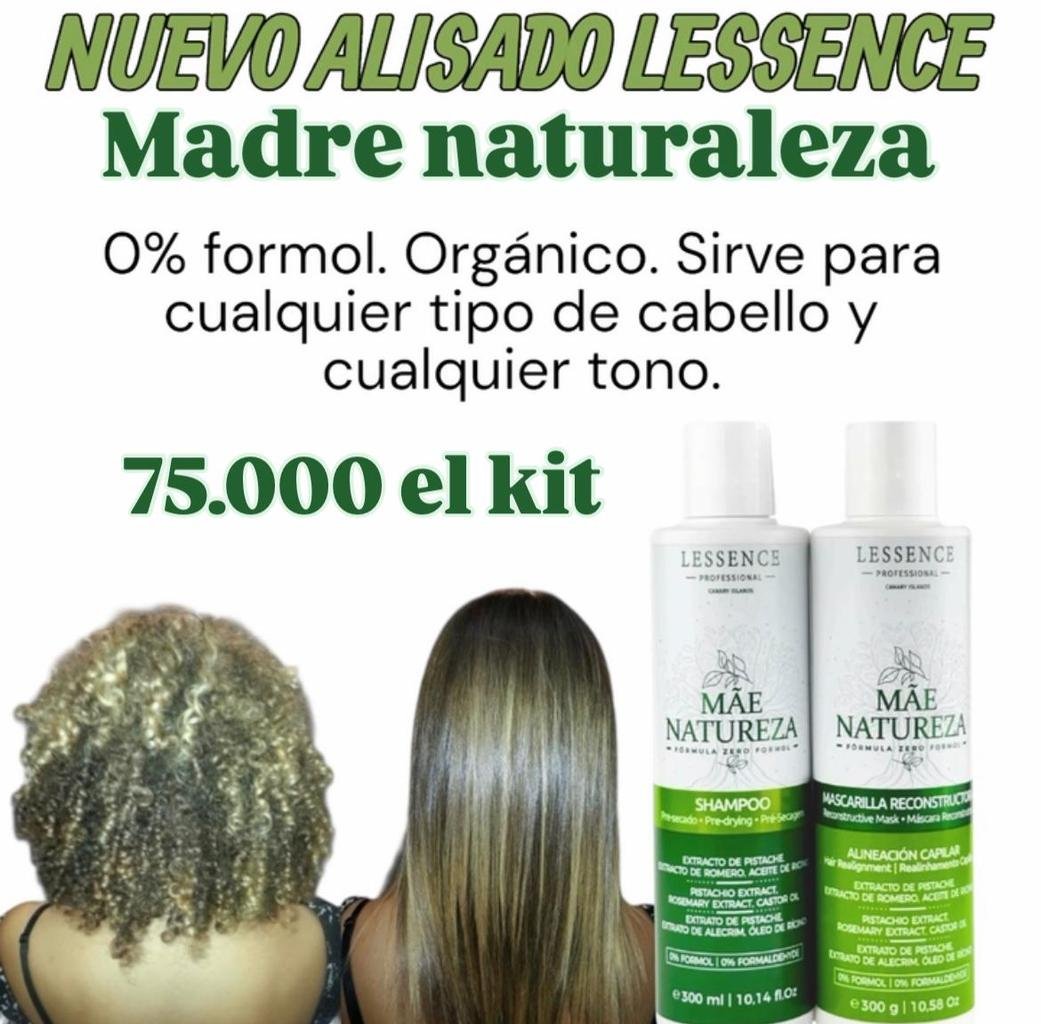 KIT ALISADO ORGANICO MADRE NATURALEZA 300ML