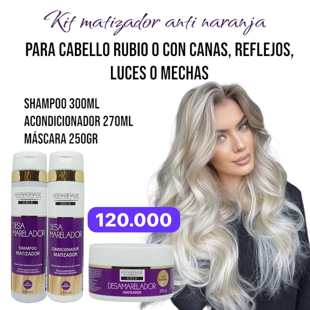 KIT COMPLETO KERABRASIL MATIZADOR ANTINARANJA