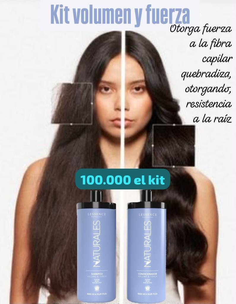KIT VOLUMEN Y FUERZA 1 LITRO LESSENCE